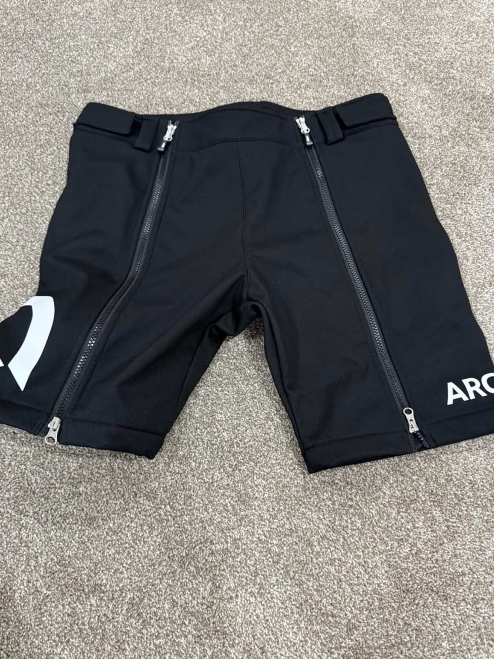 ARCTIC Black Zip-Front Neoprene Shorts